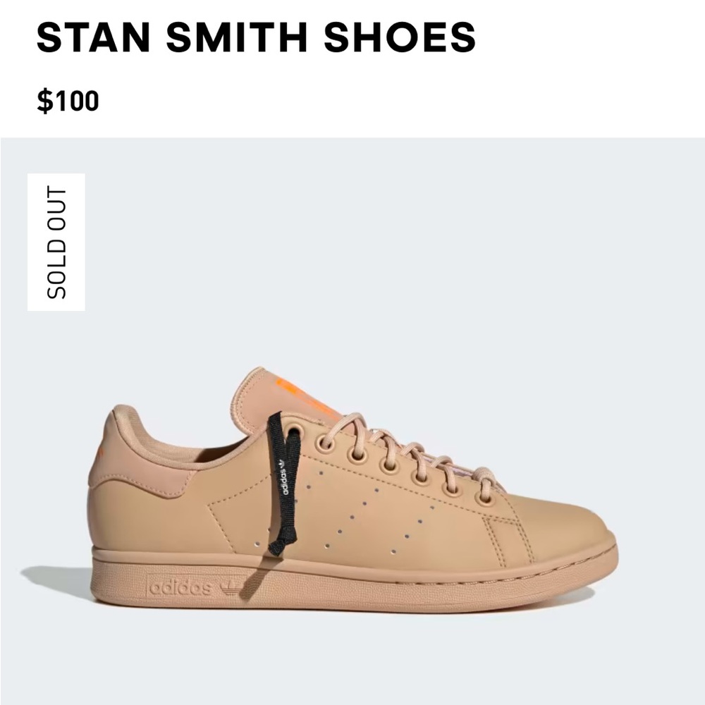 Stan smith women’s sneakers / magic beige and orange rush - Picture 2 of 11